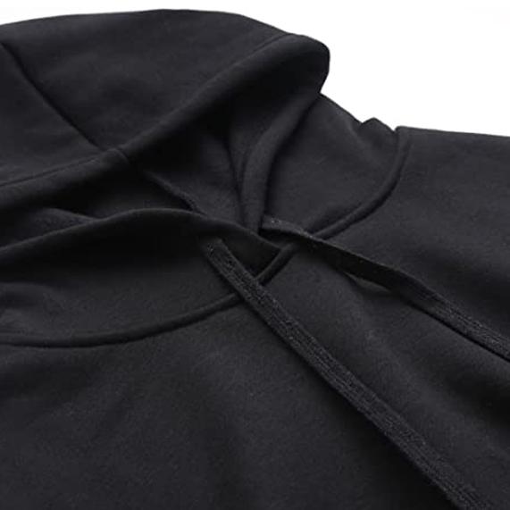 Women's Pullover Fleece Drop Shoulder Striped Hoodie