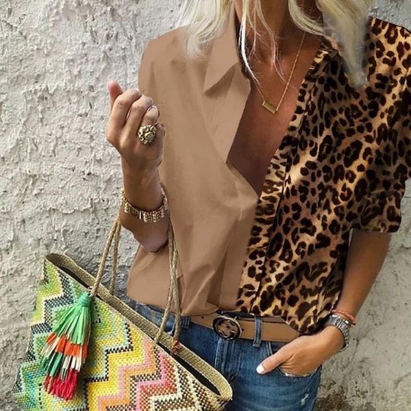 Women's Autumn Casual Deep V Neck Top