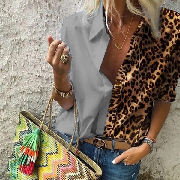 Women's Autumn Casual Deep V Neck Top
