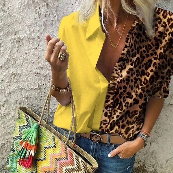 Women's Autumn Casual Deep V Neck Top