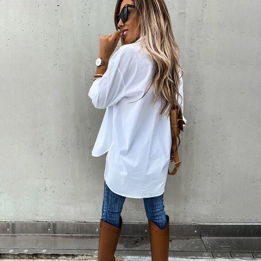Women's Casual Collar Tunic Shirt